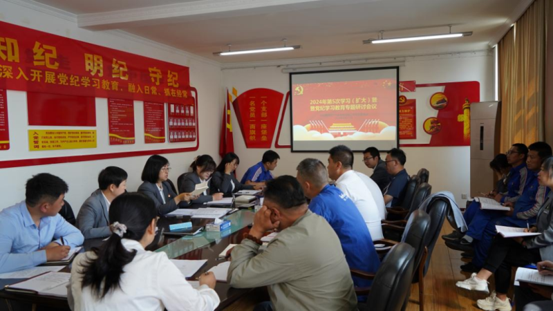 物產(chǎn)汽貿(mào)公司黨支部召開2024年第五次學(xué)習(xí)（擴(kuò)大）會暨&ldquo;知敬畏、存戒懼、守底線&rdquo;專題研討會議