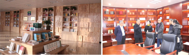 省委常委、省總工會主席馬吉孝同志來我司為全國職工書屋示范點揭牌